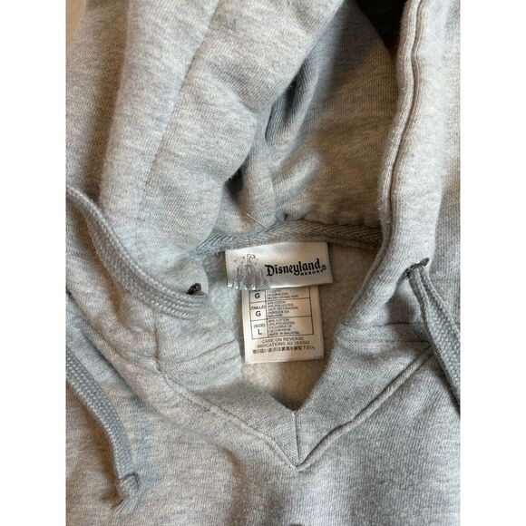 VTG Disneyland Resorts Grey Pullover Long Sleeve Hoodie Women's Large - Picture 4 of 7